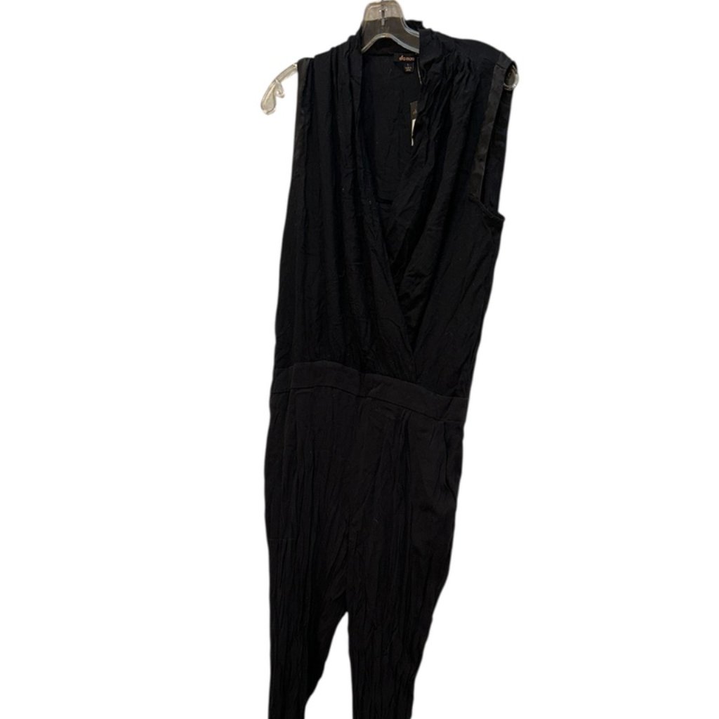 Ella Moss New Nwt Black Cap Sleeve Divine Jumpsuit Pants L